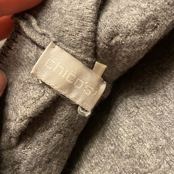 CHICOS gray sequin beanie hat. Gently worn. One size. - Picture 3 of 4